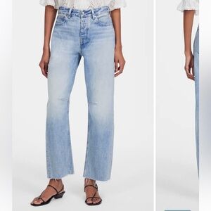 NWOT Madewell Darted Barrel Leg Jeans